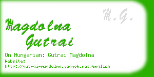 magdolna gutrai business card